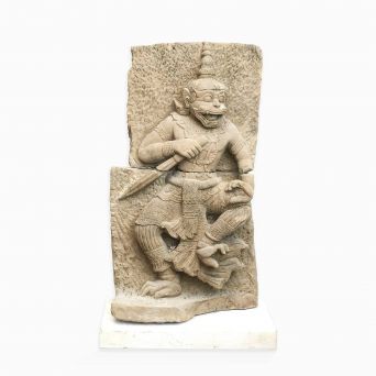 Hanuman, Abeguden. ca. 600-800 år gl. sandstens skulptur