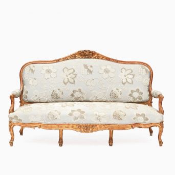 French rococo style sofa bench, c. 1850