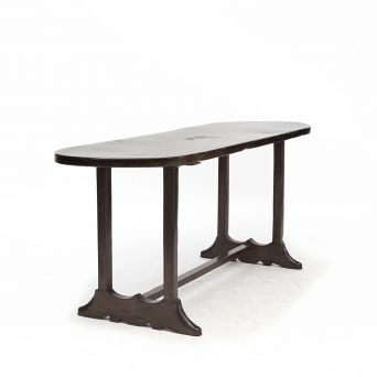 Elegant støvle-bord i Narra ædeltræ, 1860-1880