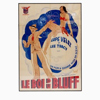 Le Roi Du Bluff" - Fransk Vintage Filmplakat 1932