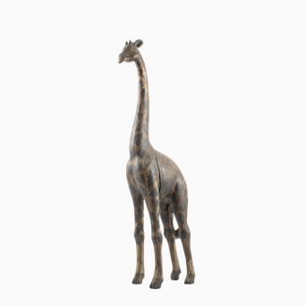 Træskåret giraf. Vintage, 50-100 år gl.