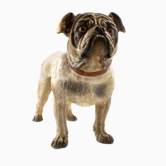 Terracotta-model af bulldog