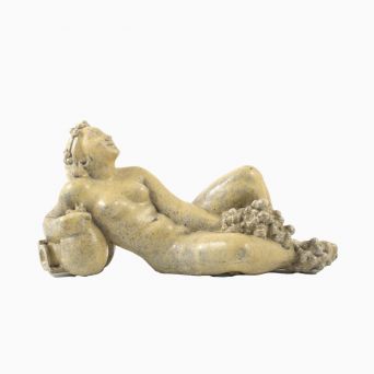 Jens Jacob Bregnø. Nude Woman Stoneware Sculpture