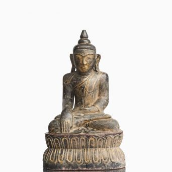 Mid 18th Century Burmese Stone Buddha 