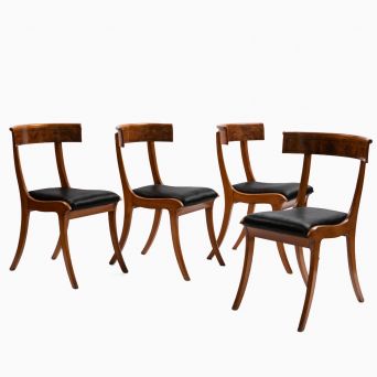 Set of 4 Danish Klismos Chairs