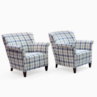 Pair of Danish Mid-century Easy Chairs